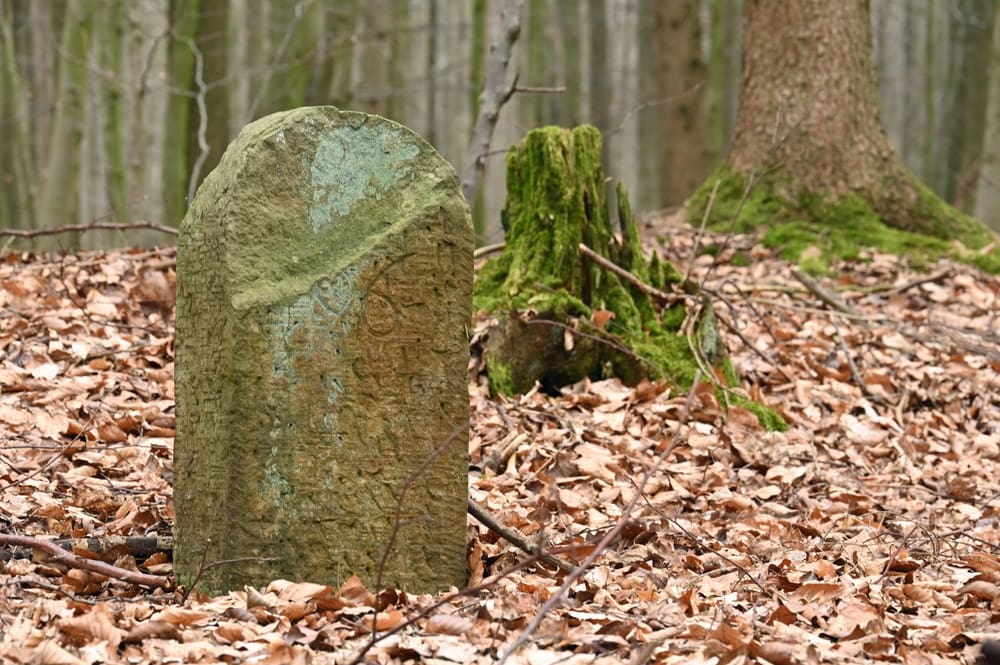 La piedra limítrofe de Andrew Ellicott Park